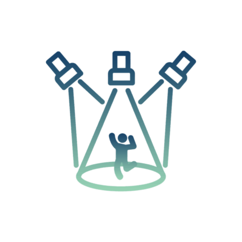 borne jeux de lumières